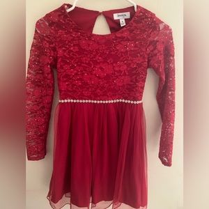 Red dress, very elegant. In very good condition